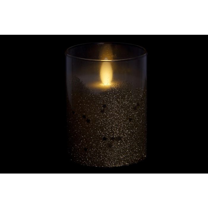 DKD Home Decor Vela LED de Navidad Moderna en Cristal, Colores Dorado y Plateado, 7.5x7.5x10 cm, Pack de 6 Unidades Surtidas 1 DKD Home Decor Vela LED de Navidad Moderna en Cristal, Colores Dorado y Plateado, 7.5x7.5x10 cm, Pack de 6 Unidades Surtidas 1