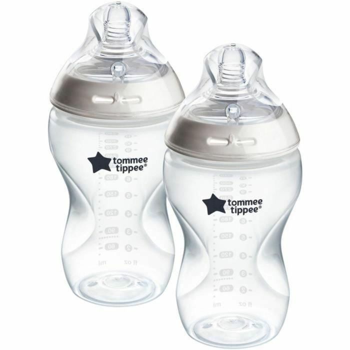 Biberones - TOMMEE TIPPEE - NATURAL START - 340 ml - Anticólicos - Tetina imitando la forma del pecho - Set de 2