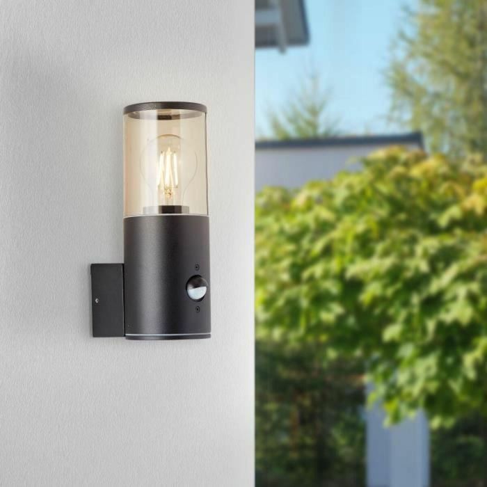 Brilliant BRI4004353405679 Aplique Exterior con Detector de Movimiento Sergioro Depoli E27 20W Negro, Bombilla No Incluida 4 Brilliant BRI4004353405679 Aplique Exterior con Detector de Movimiento Sergioro Depoli E27 20W Negro, Bombilla No Incluida 4