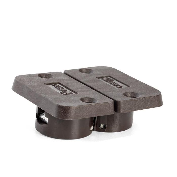 HERRAJES ALK Bisagra Invisible Kirma Marrón para Mesa, para Tapas de 17-18mm Espesor 1