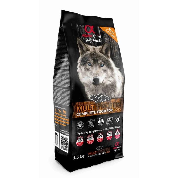 Alpha Spirit Spirit Canine Multiproteico Semihumedo Monodosis 1,5 kg