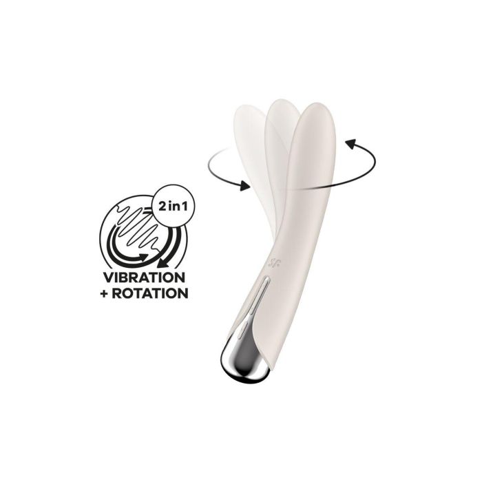 Vibrador Satisfyer Spinning Vibe Blanco 5 Vibrador Satisfyer Spinning Vibe Blanco 5