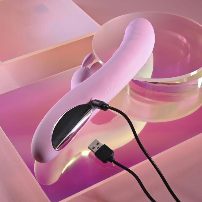 Vibrador Doble Estimulación Evolved Playboy Rosa 13 Vibrador Doble Estimulación Evolved Playboy Rosa 13