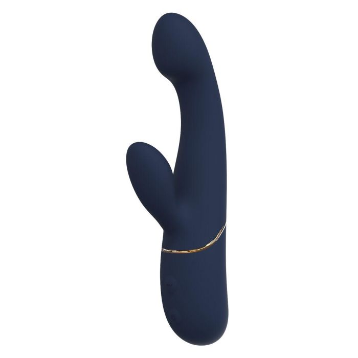Vibrador Doble Estimulación Dream Toys Goddess Collection Azul 9 Vibrador Doble Estimulación Dream Toys Goddess Collection Azul 9