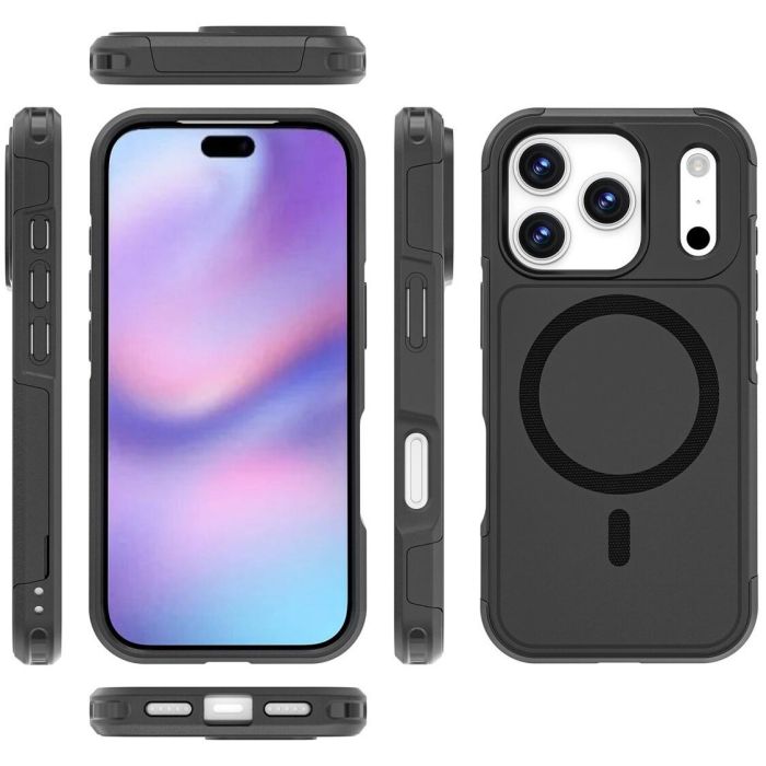 4smarts Defend Bumper para Apple iPhone 17 Pro, Funda Antigolpes de PC/TPU Negro, Protección contra caídas 1.2m 1 4smarts Defend Bumper para Apple iPhone 17 Pro, Funda Antigolpes de PC/TPU Negro, Protección contra caídas 1.2m 1