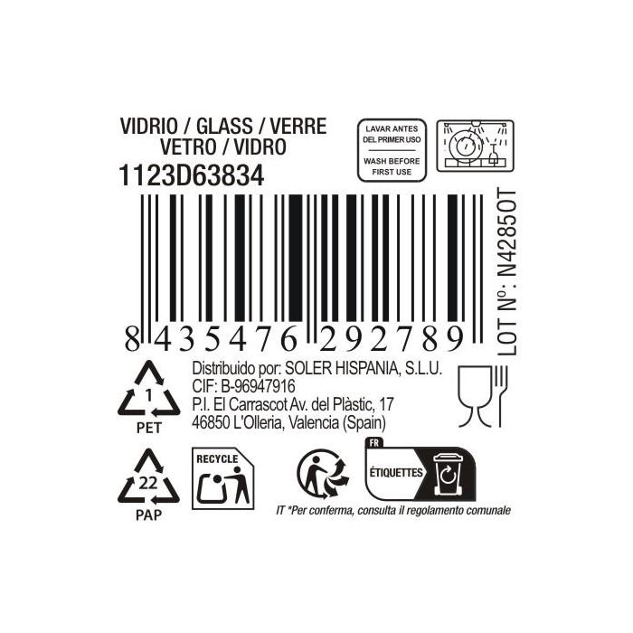 Copa Coñac 500 ml "Bois" Md - Inde (32 Unidades) 5 Copa Coñac 500 ml "Bois" Md - Inde (32 Unidades) 5