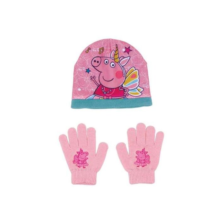 Set gorro/guantes infantil 48/51 peppa pig "cosy corner" 1 Set gorro/guantes infantil 48/51 peppa pig "cosy corner" 1