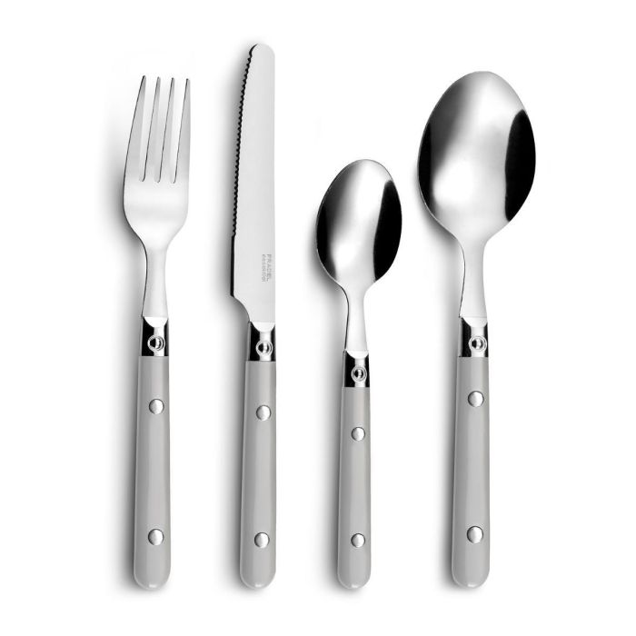 Pradel Set 16 Cubiertos Saxo Acero Inoxidable 25 cm 1.2 mm Bicolor Brillo Apto Lavavajillas