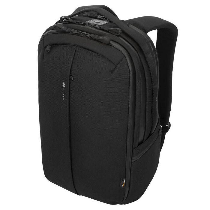 Hyper HyperPack Pro Mochila con Localizador Apple Find My, 22L, Resistente Agua Cordura, Antirrobo para Profesional 6