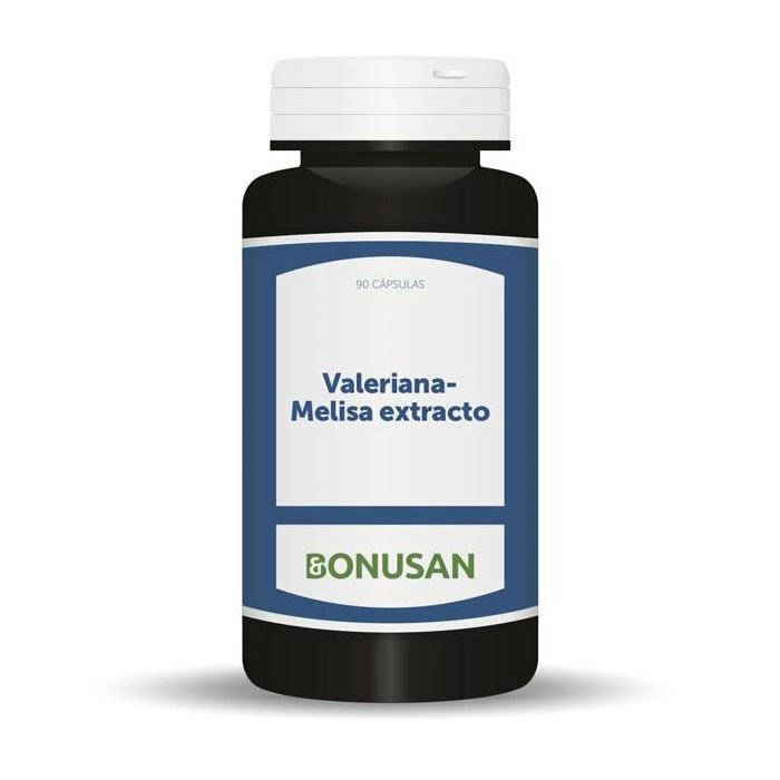 BONUSAN Valeriana - Melissa Extracto 60 Cápsulas Vegetales para Relajar y Conciliar el Sueño
