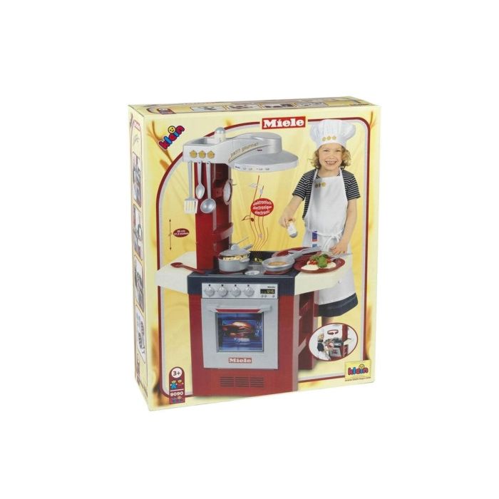 MIELE Cocina Electrónica de Juguete para Niños con Sonidos, Fregadero, Horno, Lavavajillas, Accesorios Doble Cara - +3 Años 1 MIELE Cocina Electrónica de Juguete para Niños con Sonidos, Fregadero, Horno, Lavavajillas, Accesorios Doble Cara - +3 Años 1