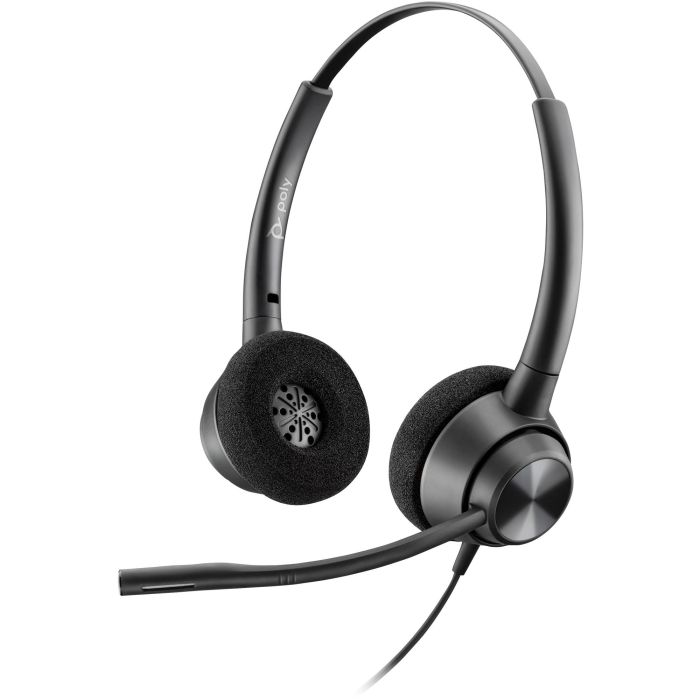 HP Auriculares de Diadema Biaural con Micrófono, Cable USB, Negro, HW320