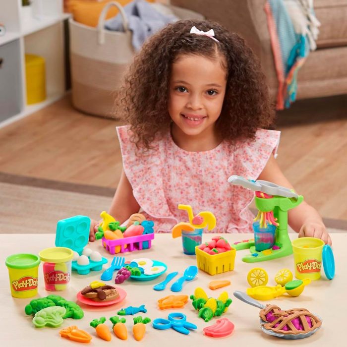 Play-Doh F7396 Set Actividades Mercado de Granjeros con Plastilina y Herramientas para Crear Frutas y Vegetales 1 Play-Doh F7396 Set Actividades Mercado de Granjeros con Plastilina y Herramientas para Crear Frutas y Vegetales 1