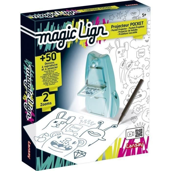 Magic Lign - Pocket Projector - Dibujos y páginas para colorear - 5 años - Lansay 1 Magic Lign - Pocket Projector - Dibujos y páginas para colorear - 5 años - Lansay 1