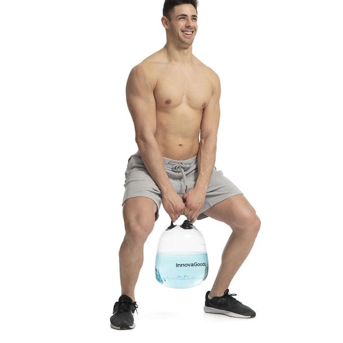 Pesa Rusa de Agua para Entrenamiento Fitness con Guía de Ejercicios Fibell InnovaGoods 3 Pesa Rusa de Agua para Entrenamiento Fitness con Guía de Ejercicios Fibell InnovaGoods 3