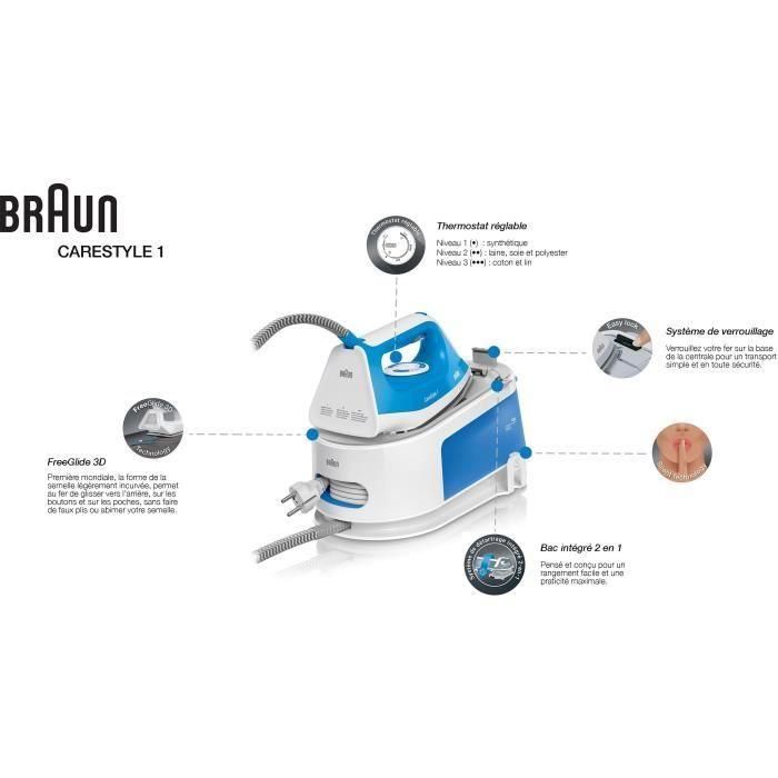 Braun IS1012BL - Carestyle 1 - 5.5 Barras Generador de vapor 3 Braun IS1012BL - Carestyle 1 - 5.5 Barras Generador de vapor 3