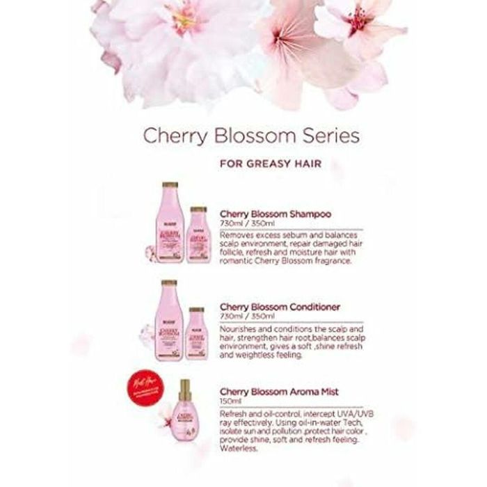 Beaver Cherry Blossom Acondicionador Seborregulador 350 ml para Cabello Fino y Lacio 2