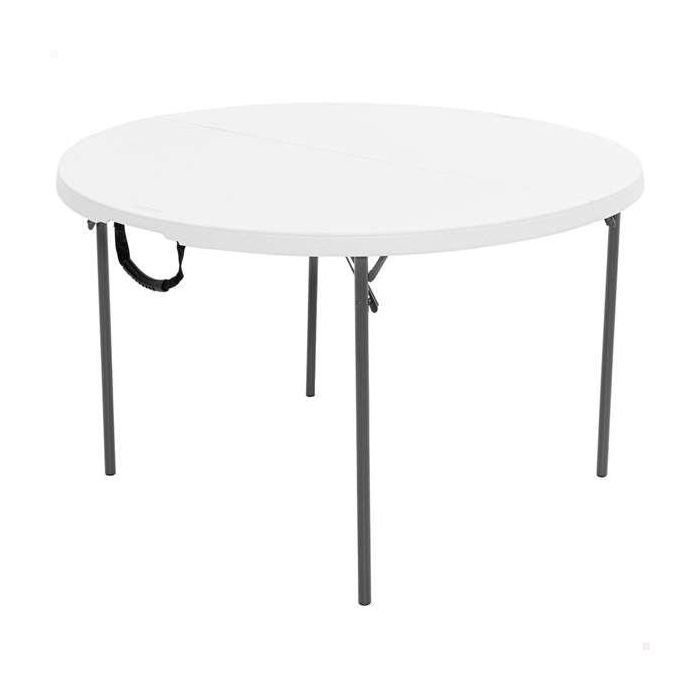 Mesa Plegable Lifetime Blanco 122 x 73,5 x 122 cm Acero Plástico Mesa Plegable Lifetime Blanco 122 x 73,5 x 122 cm Acero Plástico