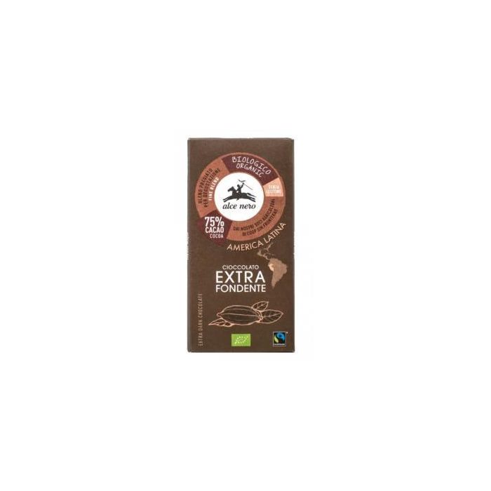 Chocolate Oscuro 75% Cacao Tableta 100Gr Bio