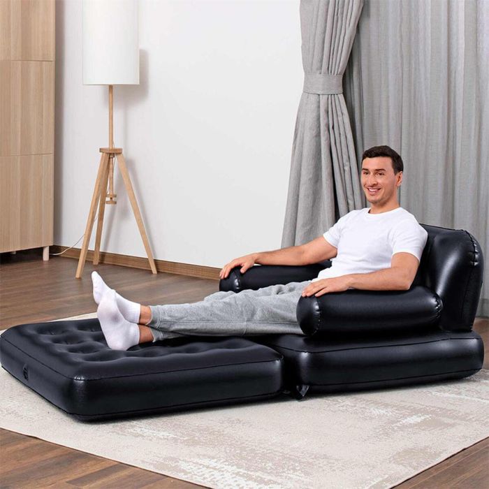 Bestway Sillon Hinchable 4 Posiciones Negro 191x38x25 cm Interior 75114
