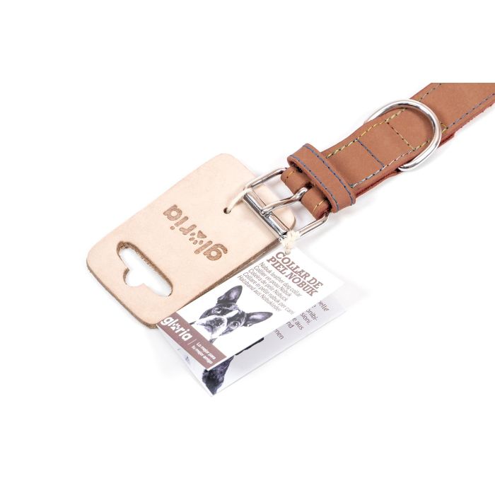Gloria Collar 55 cm X 25 mm Marron Piel para Perro 1 Gloria Collar 55 cm X 25 mm Marron Piel para Perro 1