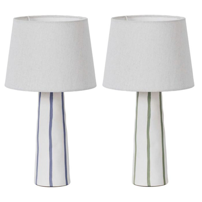 Lampara Sobremesa Urban DKD Home Decor Blanco Verde 25 x 45 x 25 cm (2 Unidades) Lampara Sobremesa Urban DKD Home Decor Blanco Verde 25 x 45 x 25 cm (2 Unidades)