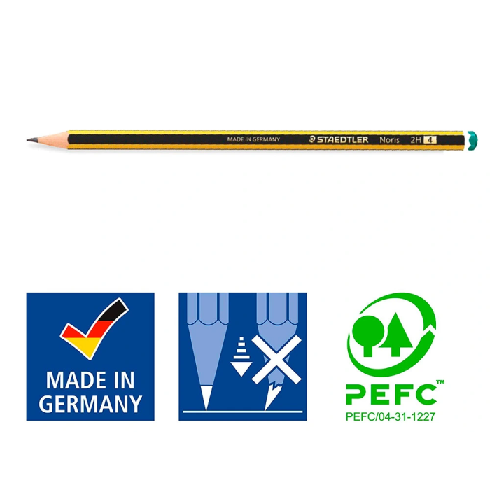 Staedtler 120-4 Lápiz Noris 2H (Set de 12) (Set de 12) 5