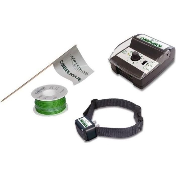 Num'Axes CANIFUGUE Sistema Antifuga para Perros: Valla Invisible con Collar Electrónico y Cable Delimitador de Perímetro