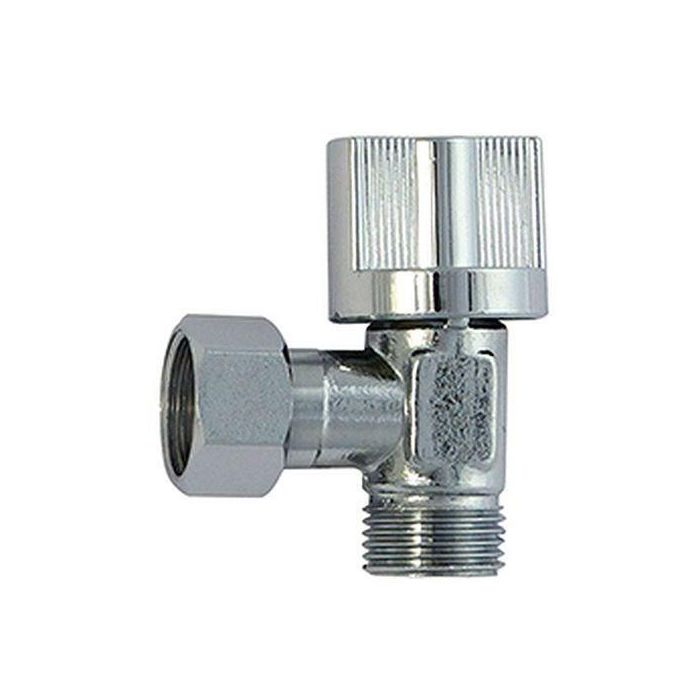 ROUSSEAU ROU3047404205836 Válvula de cierre angular 3/8" M/H 1/4"T Latón cromado