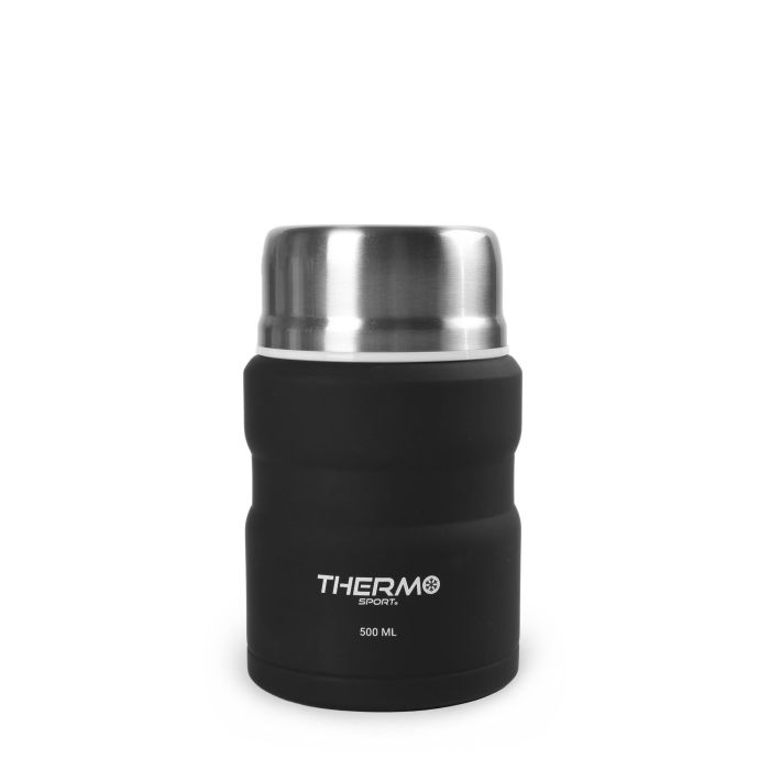 Thermosport Termo Comida Acero Negro 500 ml (9 cm x 15.5 cm x 9 cm) (6 Unidades) Thermosport Termo Comida Acero Negro 500 ml (9 cm x 15.5 cm x 9 cm) (6 Unidades)