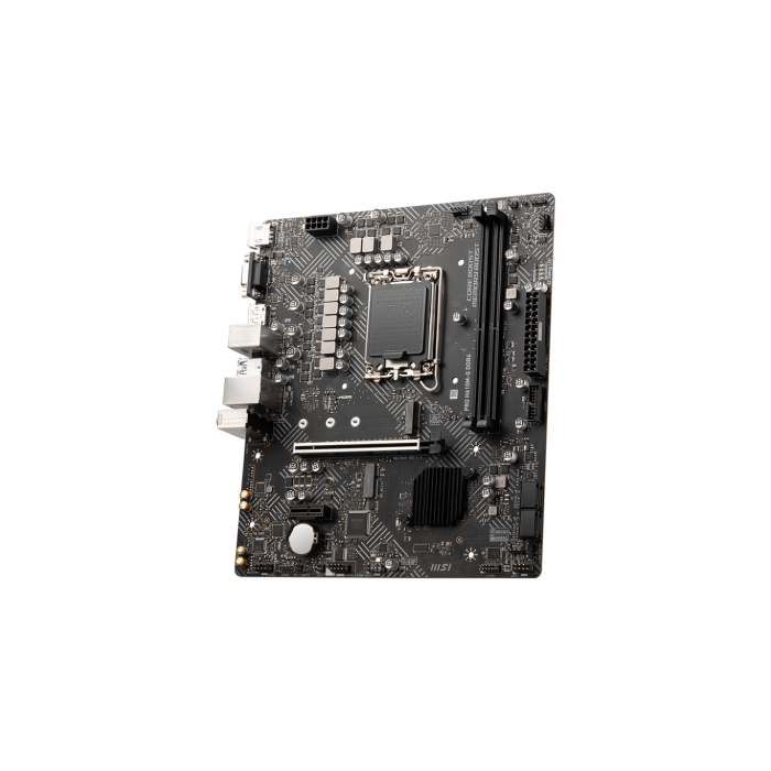 MSI Pro H610M-G LGA1700 DDR4 HDMI PCIE3.0 4SATA3 USB3.2 MATX 3