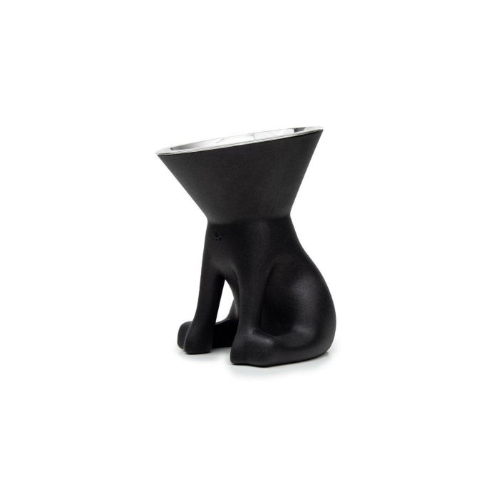 Comedero para Perro United Pets Up Elisabeth Negro Acero Inoxidable Polietileno 1 L Comedero para Perro United Pets Up Elisabeth Negro Acero Inoxidable Polietileno 1 L