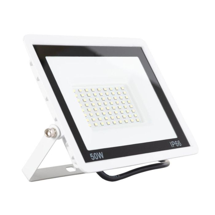 Foco Proyector LED 50W 4.000Lm 6000K IP66 Regulable, Blanco. Ideal Exterior Interior, Antideslumbrante 60.000H LM-6007-W-CW 2