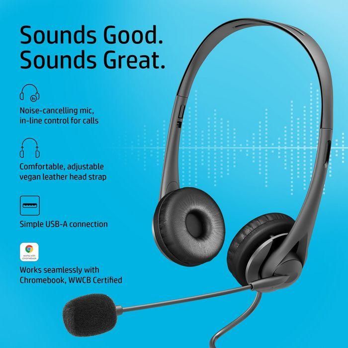 Auriculares HP G2 Stereo / con Micrófono/ USB/ Negros 3 Auriculares HP G2 Stereo / con Micrófono/ USB/ Negros 3