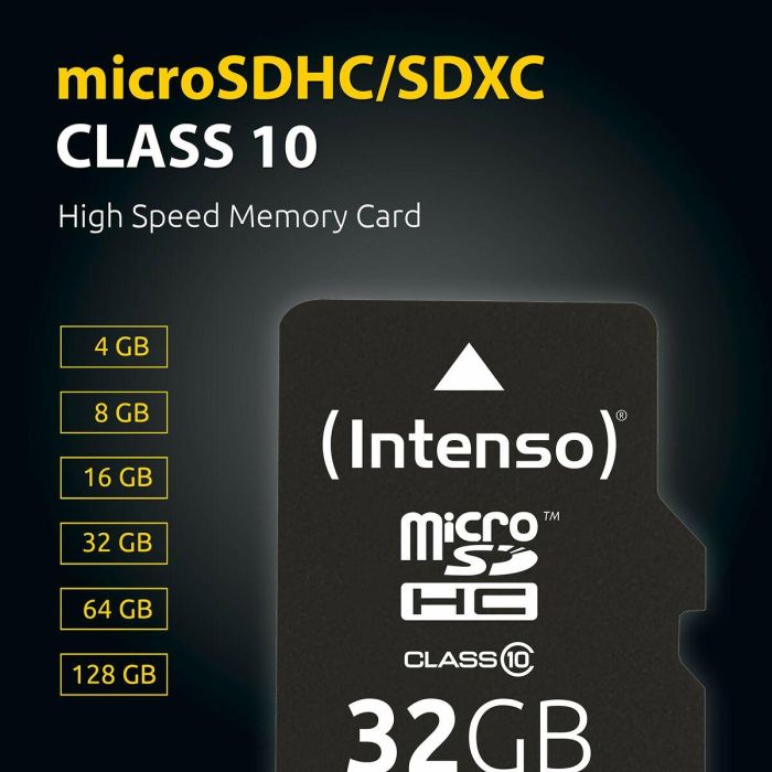 Tarjeta de Memoria Micro SD con Adaptador INTENSO 3413491 128 GB 3