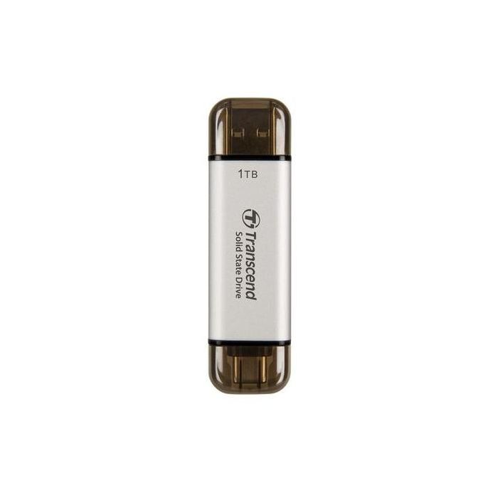 Transcend SSD Externo ESD310S 1TB USB 10Gbps Type C/A Plata