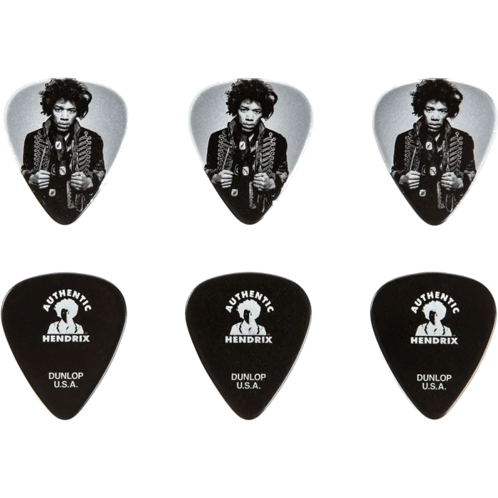 Dunlop Púa Signature Jimi Hendrix Mankowitz Caja Surtido 6 Ud. 1 Dunlop Púa Signature Jimi Hendrix Mankowitz Caja Surtido 6 Ud. 1