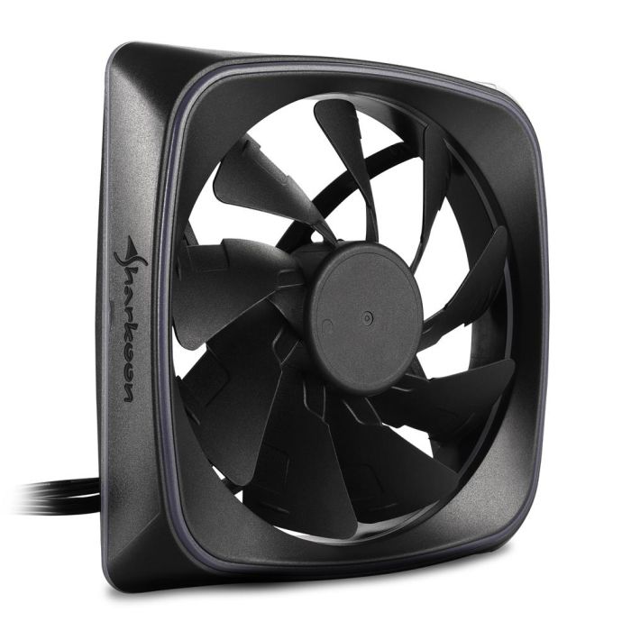 Sharkoon RGB SHARK Lights Ventilador para Carcasa PC 12 cm Negro, Iluminación LED Direccionable, Silencioso