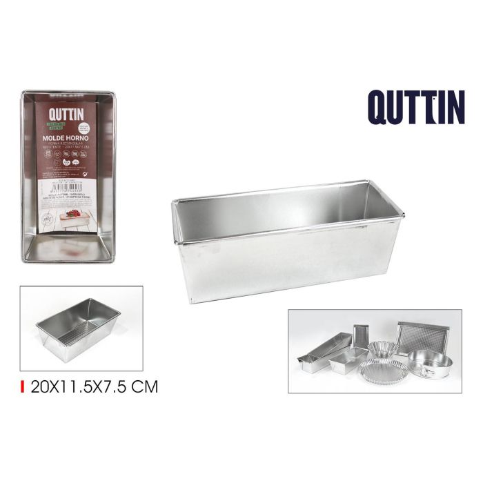 Molde rectangular Quttin 20x11.5x7.5 cm (18 Unidades) Molde rectangular Quttin 20x11.5x7.5 cm (18 Unidades)