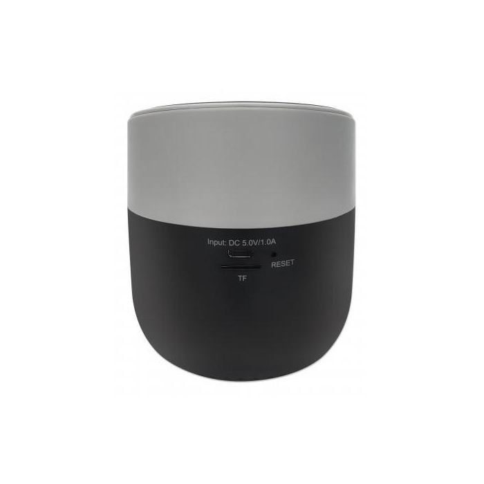 MANHATTAN Sound Science Bluetooth-Lautsprecher mit Induktionsladepad bis zu 5W 5V/1A Bedienelemente MicroSD-Slot schwarz/anthrazit 3
