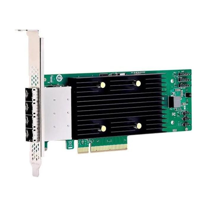 Broadcom 9600-16e eHBA RAID Controller 24GB/s PCI Express x8 4.0, SAS/SATA, Sin Caché