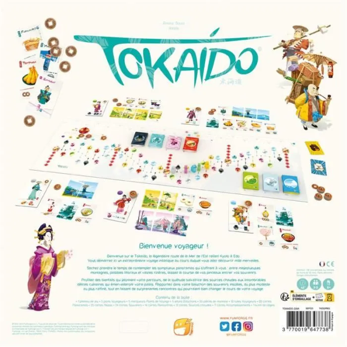 Asmodee Tokaido: 10º Aniversario - Juego de aventuras y colección - A partir de 8 años - Idioma francés - FUN1700572902860 2