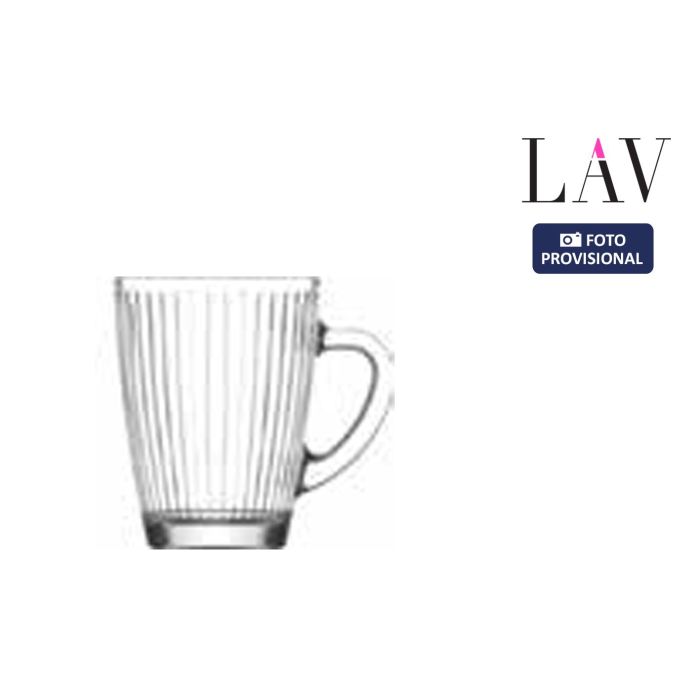 LAV Set de 6 Mugs Hestia con Asa, 400 ml, 88 mm de diámetro x 115 mm de alto (4 Cajas) LAV Set de 6 Mugs Hestia con Asa, 400 ml, 88 mm de diámetro x 115 mm de alto (4 Cajas)