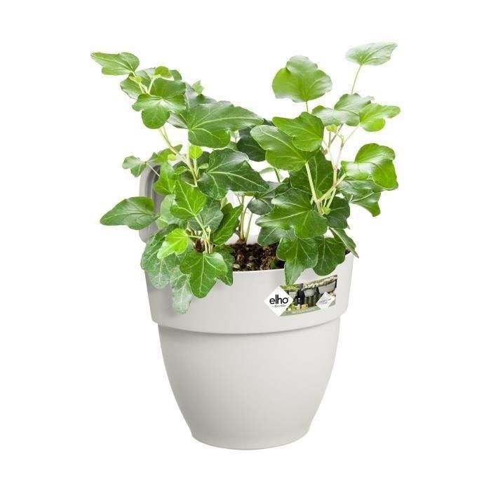 ELHO - Maceta - Vibia Campana Easy Hanger Pequeño - Blanco Seda - Balcón exterior - L 24,1 x An 20,5 x Al 26,5 cm 2 ELHO - Maceta - Vibia Campana Easy Hanger Pequeño - Blanco Seda - Balcón exterior - L 24,1 x An 20,5 x Al 26,5 cm 2