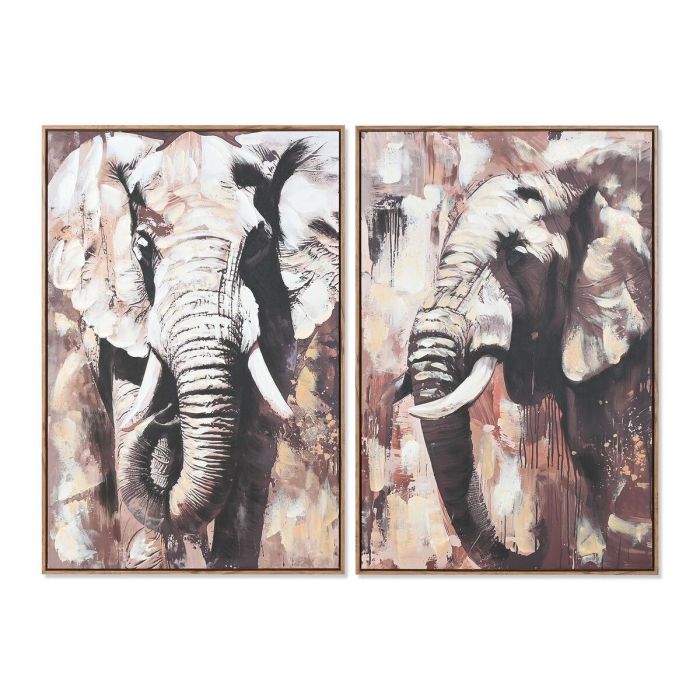 Cuadro Colonial DKD Home Decor Gris Marron 3.5 x 90 x 60 cm (2 Unidades) Cuadro Colonial DKD Home Decor Gris Marron 3.5 x 90 x 60 cm (2 Unidades)