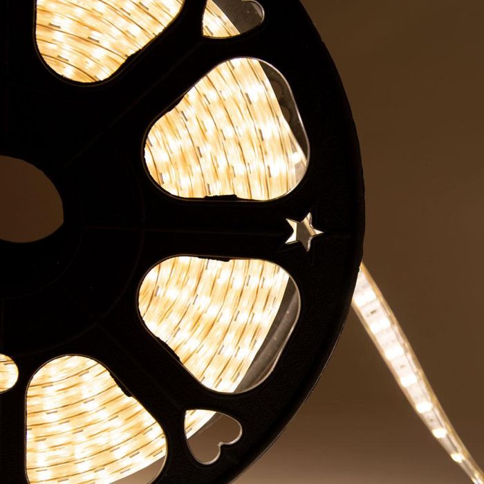 Tira de 120 LEDs/M 500W 1.000Lm 6000ºK SMD5050 220VAC IP65 x50M 40.000H  [HO-220-120-50M-CW] 7