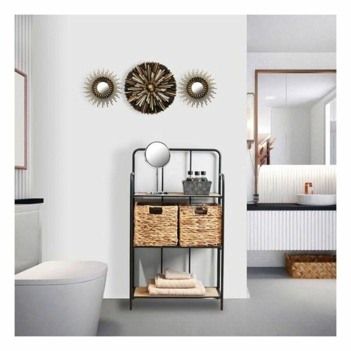 Espejo de pared Versa 35 x 35 cm Multicolor (3 Piezas) (3 Unidades) 1 Espejo de pared Versa 35 x 35 cm Multicolor (3 Piezas) (3 Unidades) 1
