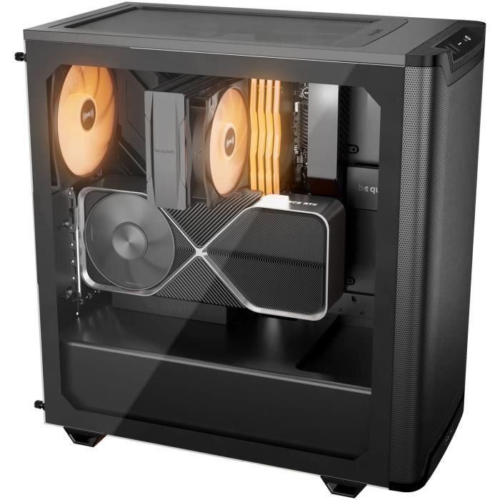 be quiet! Pure Base 501 DX Caja PC Midi Tower Negra ATX con Ventana Lateral, Iluminación ARGB y USB 3.2 Gen 2 Tipo C 3 be quiet! Pure Base 501 DX Caja PC Midi Tower Negra ATX con Ventana Lateral, Iluminación ARGB y USB 3.2 Gen 2 Tipo C 3