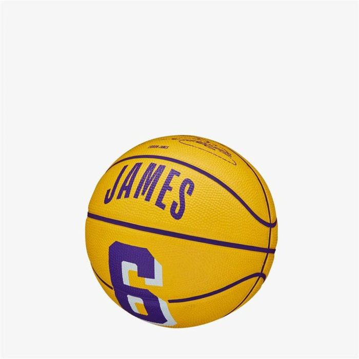 Balón de Baloncesto Wilson NBA Player Icon Mini Lebron Amarillo Talla única 2 Balón de Baloncesto Wilson NBA Player Icon Mini Lebron Amarillo Talla única 2