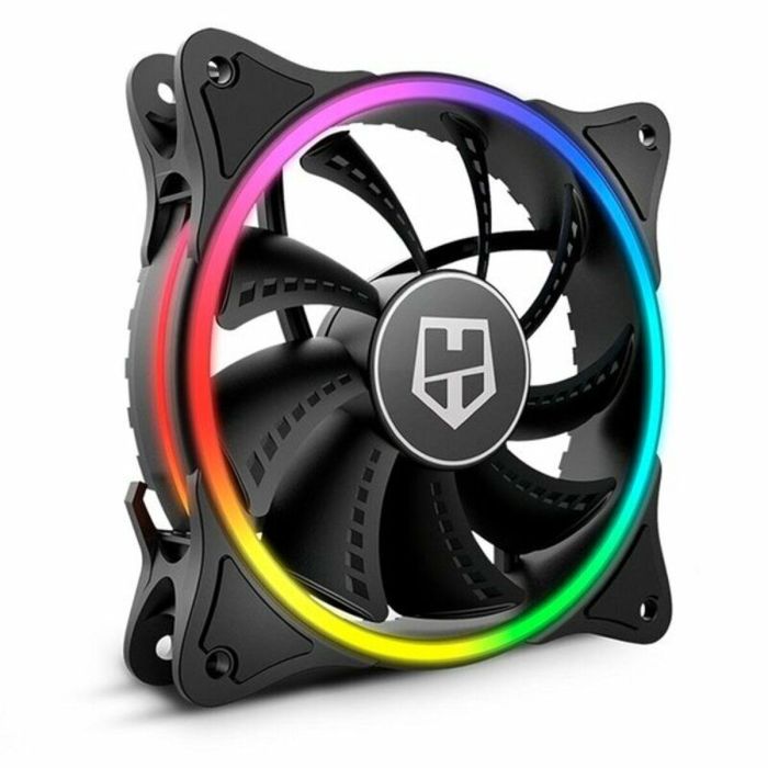 Nox Ventilador X-FAN 120 mm ARGB, Doble Anillo LED RGB Rainbow, Ultra Silencioso, Gran Flujo de Aire 5